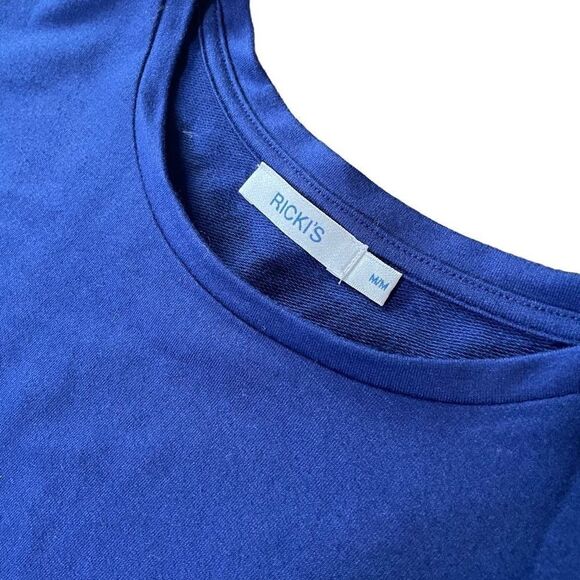 RICKI’S BLUE Tunic Long Sleeve Top Size Medium - Picture 4 of 6